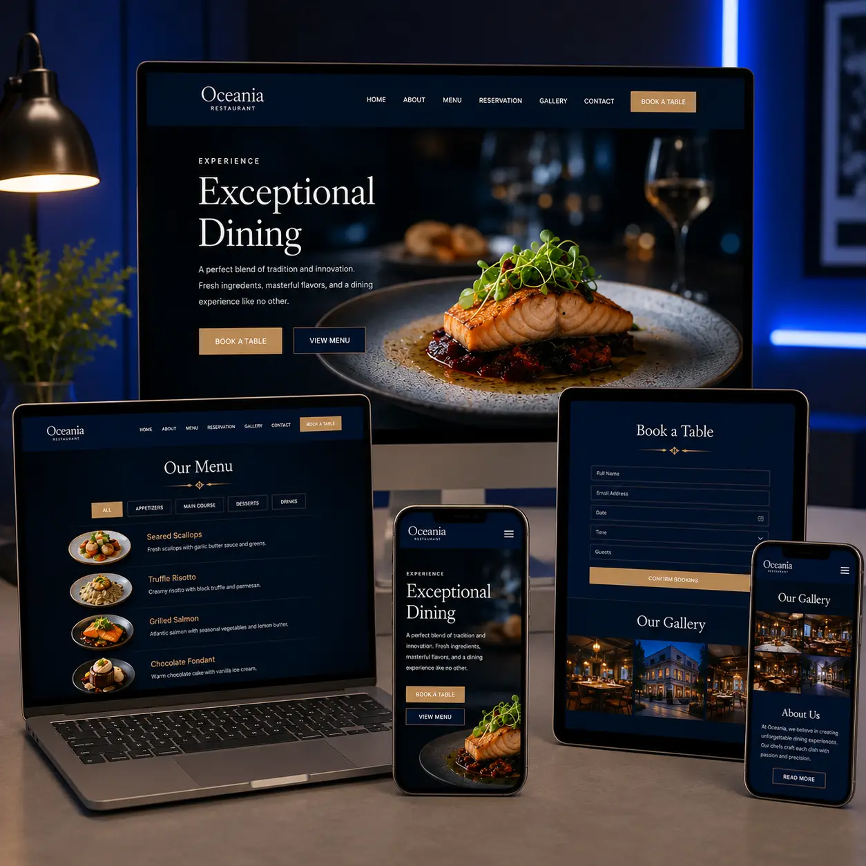 resturenr 1 Website Design - Image 2